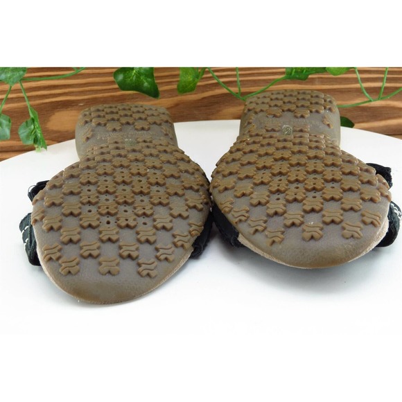 Geox Sz 9 M Black Slide Leather Women‎ Sandals - Picture 7 of 7